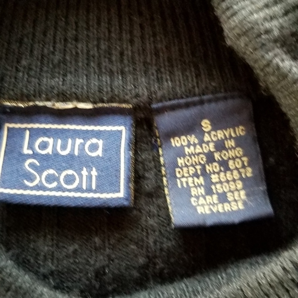 Laura Scott Long Sleeves  Black Sweater. - Picture 5 of 6